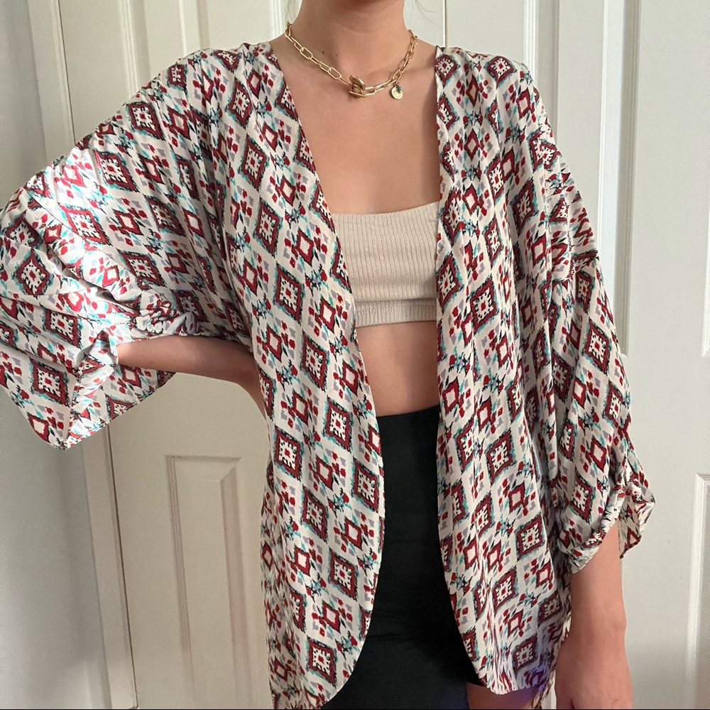 aztec patterned cardigan